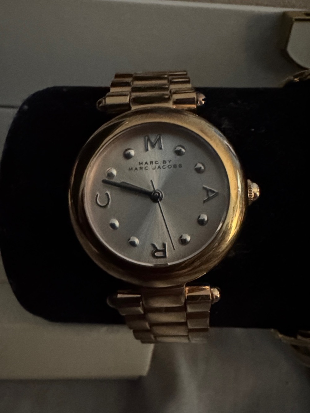 Marc by Marc Jacobs Gold and Silver Round Link Bracelet Watch